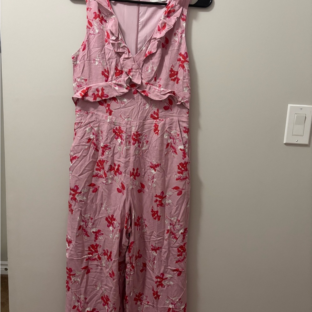 Floral Pink Jumpsuit